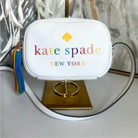kate spade Handbags - Kate Spade Kourtney Rainbow Camera Bag EUC